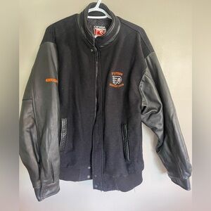 PHILLY Black and Orange Flyers hockey Men's Jacket🏒